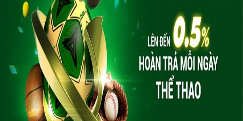 Nhận hoàn trả tại sảnh thể thao